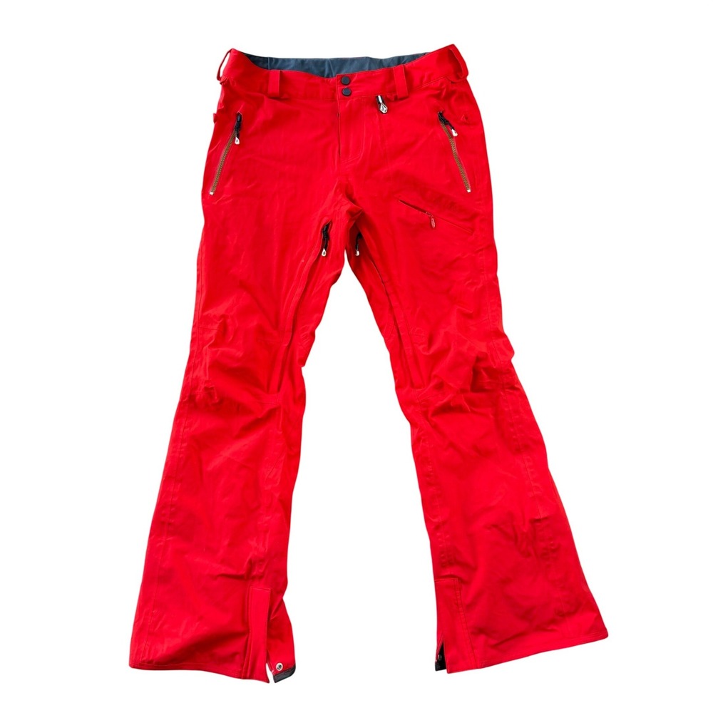 Volcom Womens Velvet Stretch Snow Pants Red Waterproof Ski Snowboard Large